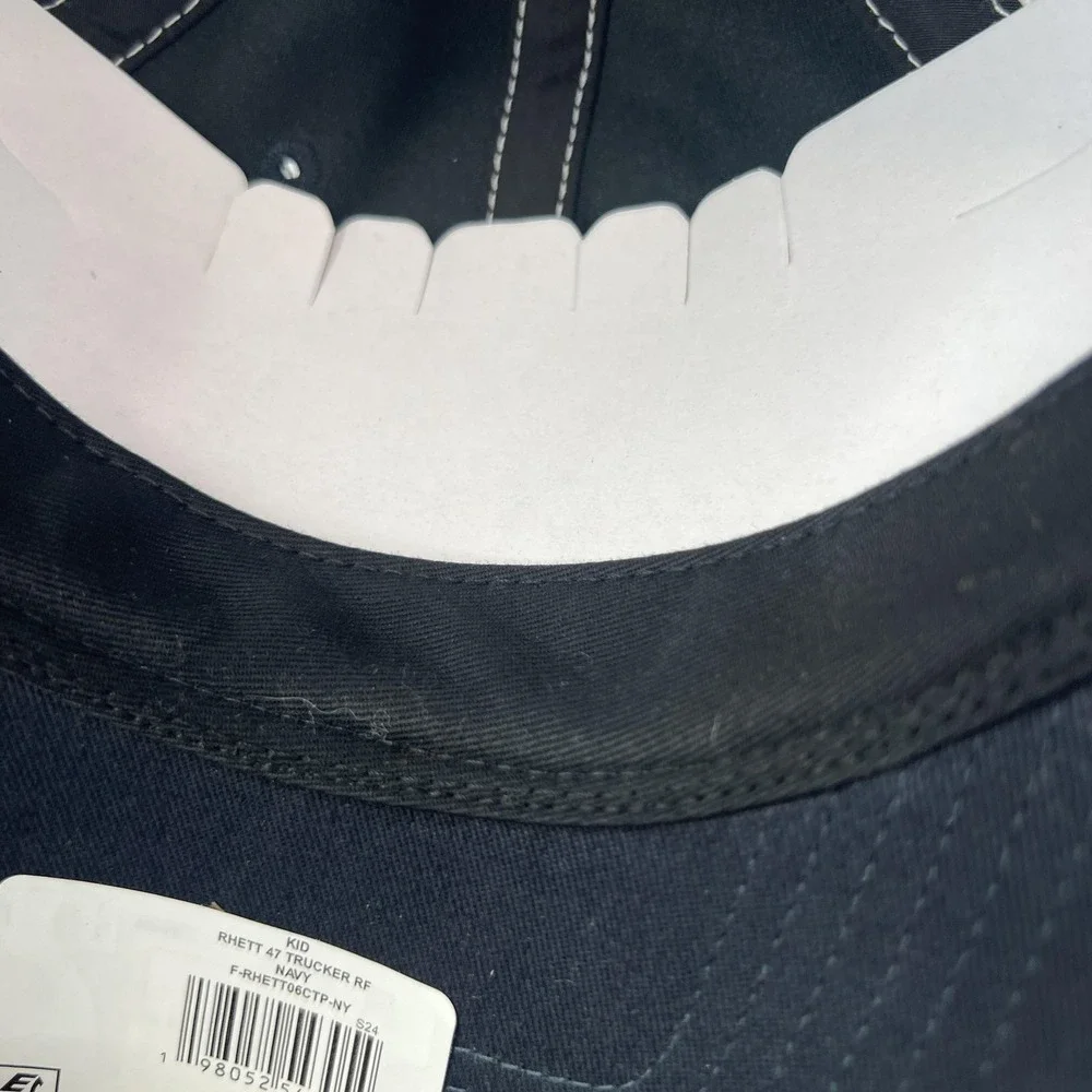 Chicago Bears Hat Cap Snap Back Trucker Navy White NFL Football‎ Kids Rope Mesh